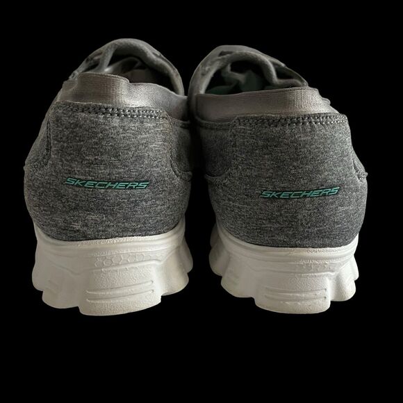 SKECHERS Relaxed Fit Women's Empire Sweet Scene Memory Foam Gray Size/10 - Picture 3 of 14